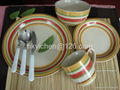 stoneware handpaint dinnerset 1