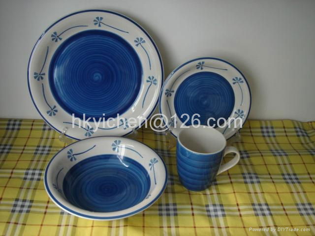 stoneware handpaint dinnerset 2