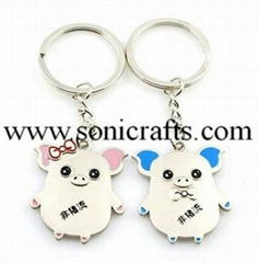 Sell Lovely Pig design lover keychain