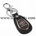 Sell Fashion TOYOTA car logo design leather keychain souvenir manufacturer 1