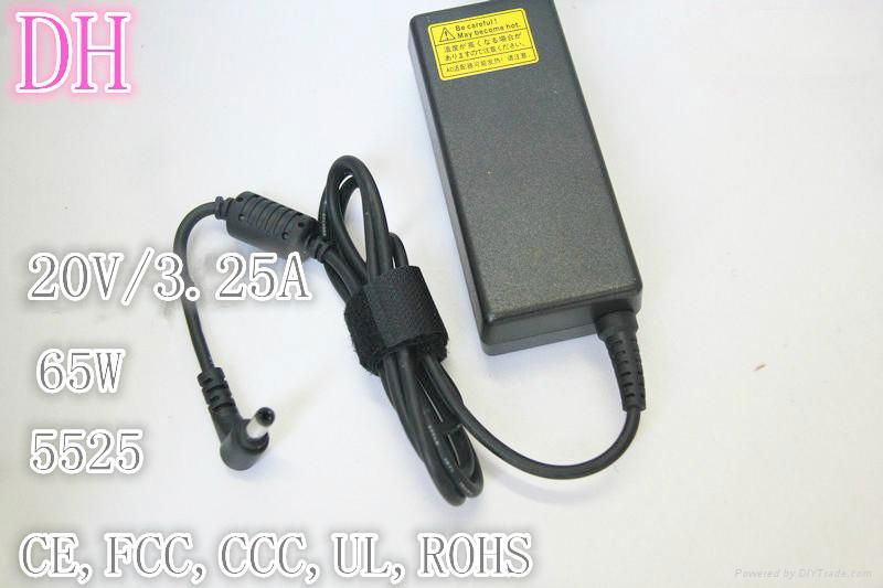 Laptop AC Adapter 20V/3.25A With Certification 3