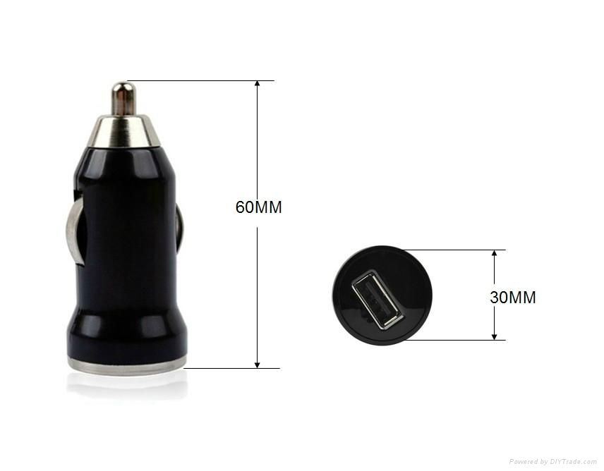 The USB Bullet Car Chargers With Single Port 3