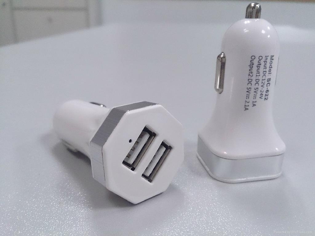The USB Car Chargers With Dual USB Port 2