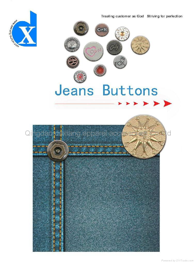 fashionable Perfect Craft jeans shank button 2