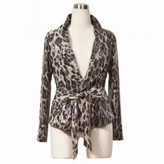 Women Leopard Print Winter Fashion Jacket