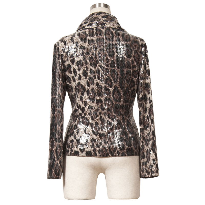 Women Leopard Print Winter Fashion Jacket 2