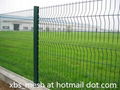 Welded mesh panel fence