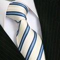 Excellent Woven silk colorful tie for men Italian style 3
