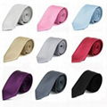 design 100% polyester necktie in solid