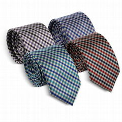 Latest checked Polyester Necktie