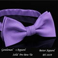 polyester bow tie custom embroidered bow