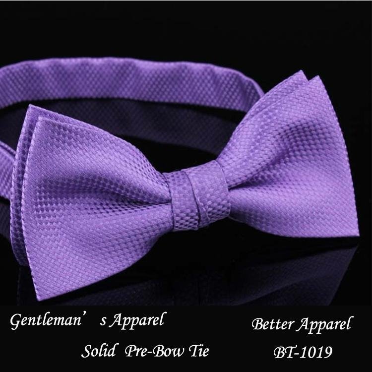 polyester bow tie custom embroidered bow tie