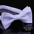 Fashion men yarn dyed polyester bow ties