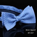 Fashion men yarn dyed polyester bow ties in the style of Korea 3