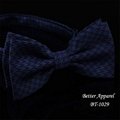 Fashion men yarn dyed polyester bow ties in the style of Korea 5