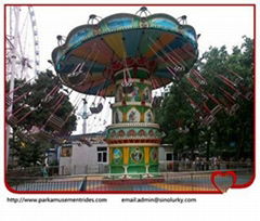amusement rides flying carousel