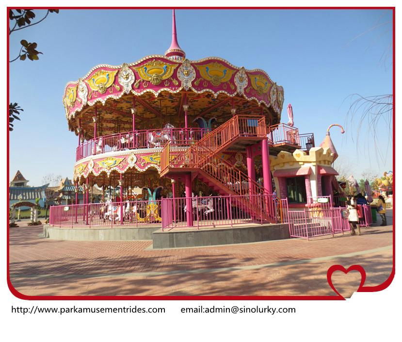 Used carnival rides carousel horse