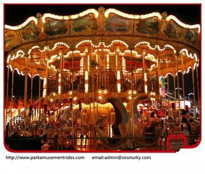 Used carnival rides carousel horse 4