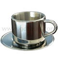 stainless steel coffee cup set