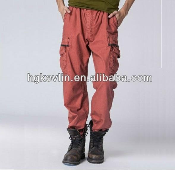 Top brand new men sex pant designs leather military cargo pants 3