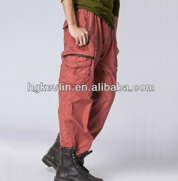 Top brand new men sex pant designs leather military cargo pants 4
