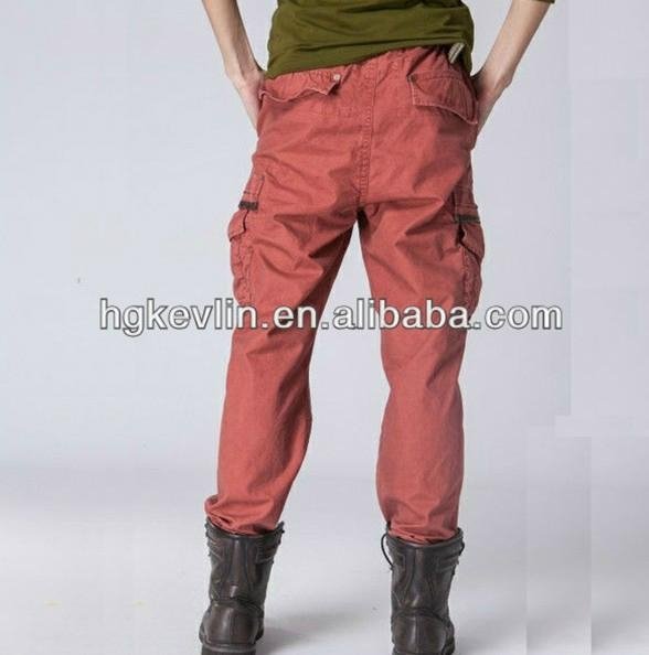 Top brand new men sex pant designs leather military cargo pants 5