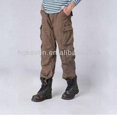 wholesale military style mens cheap khaki baggy cargo pants