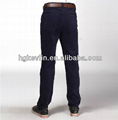 Business sexy design overalls skinny embroidered corduroy pants 2