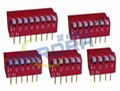 Piano type dip switch