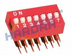 Right angle type dip switch