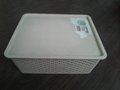 weave storage boxmold with lid household  plastic mold  1