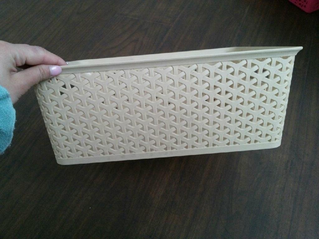 weave storage boxmold with lid household  plastic mold  3
