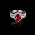 Fashion Hot Selling Rhodium Plated 925 Sterling Silver Ring