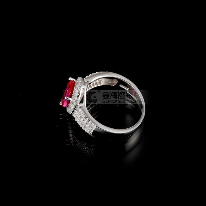 Fashion Hot Selling Rhodium Plated 925 Sterling Silver Ring 4