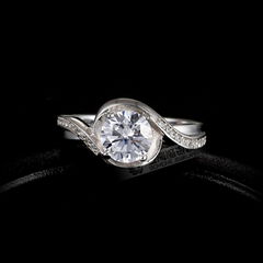 Hot Selling Top Quality 925 Sterling Silver CZ Ring In Fashion