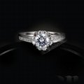 Wholesale High Quality 925 Sterling Silver Ring With Shing CZ Stone 1