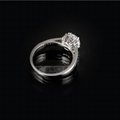Wholesale High Quality 925 Sterling Silver Ring With Shing CZ Stone 4