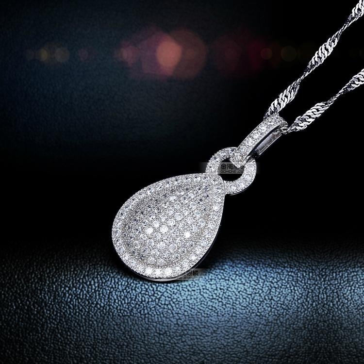 Top Selling Micro Pave Setting 925 Purity Sterling Silver Jewelry Sets 4