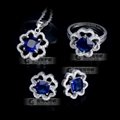 Fashion Hot Selling 925 Sterling Silver Cubic Zirconia Stone Jewelry Set