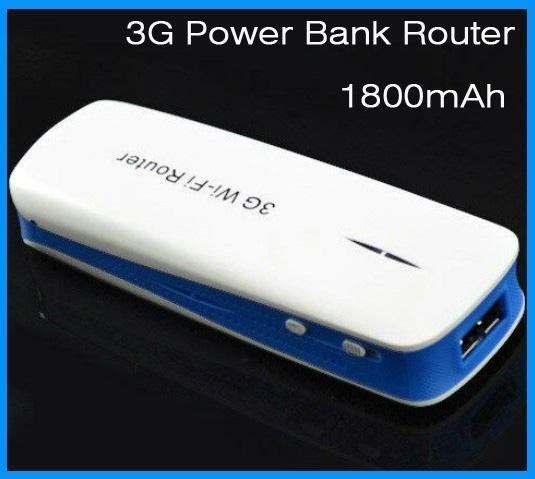 3g portable power bank router 1800mAh