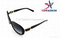 UV400 Womens Fashion Sunglasses , Round Frame Eyewear For Tourist 2