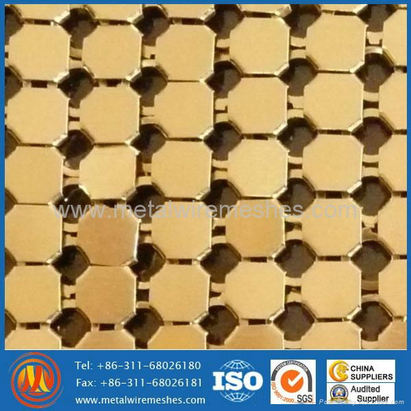 aluminum decorative metal fabric / metal cloth