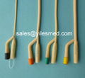 Latex Foley Catheter silicone coated Fr6-Fr24, China