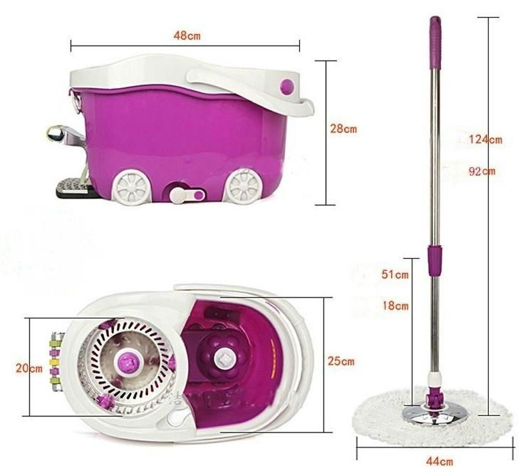 high quality 360 degree spin floor easy mop 2