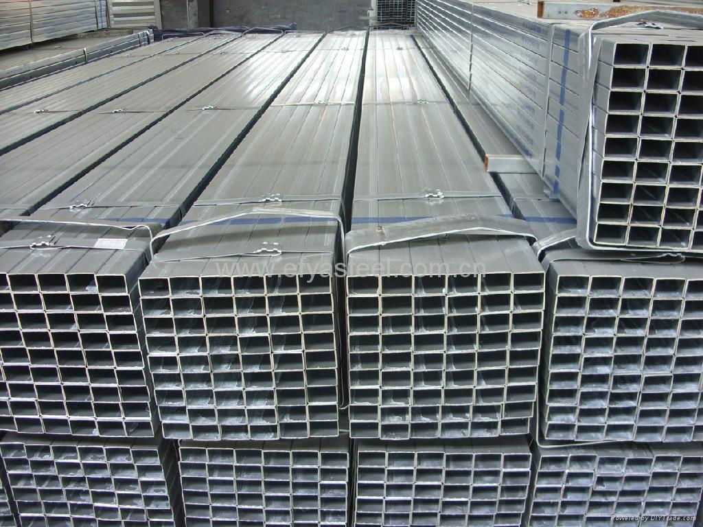 Pre galvanzied steel pipe zin coateed 80-120g/suqare m