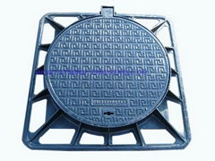 casting manhole cover lid with frame hebei symbol