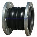 Double ball galvanized rubber expansion joint 