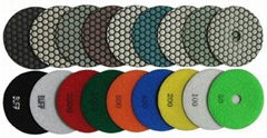 Diamond polishing pads