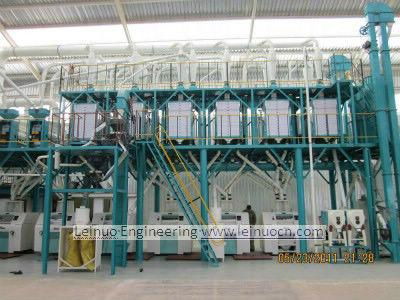 40Ton Steel Structure Wheat Flour Milling Complete Line