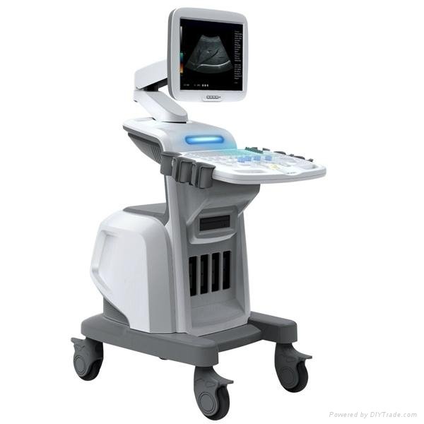 Trolly human use ultrasound scanner diagnostic machine